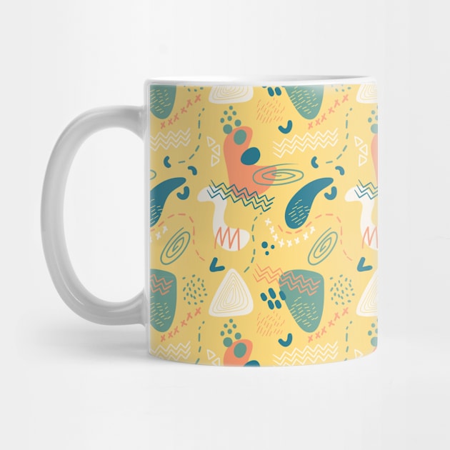 Bold Yellow Abstract Pattern by The Lucid Frog